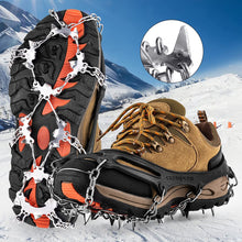 Load image into Gallery viewer, CHANGE MOORE Crampons Ice Cleats Ice Snow Grips with 26 Stainless Steel Spikes - Fit for Shoes and Boots, Hiking Climbing Fishing Walking Jogging
