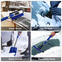 Load image into Gallery viewer, CHANGE MOORE 6 in 1 Detachable Snow Brush Extendable Car Accessories with Squeegee, Ice Scraper, Snow Shovel for SUV, Truck, Car Windshield
